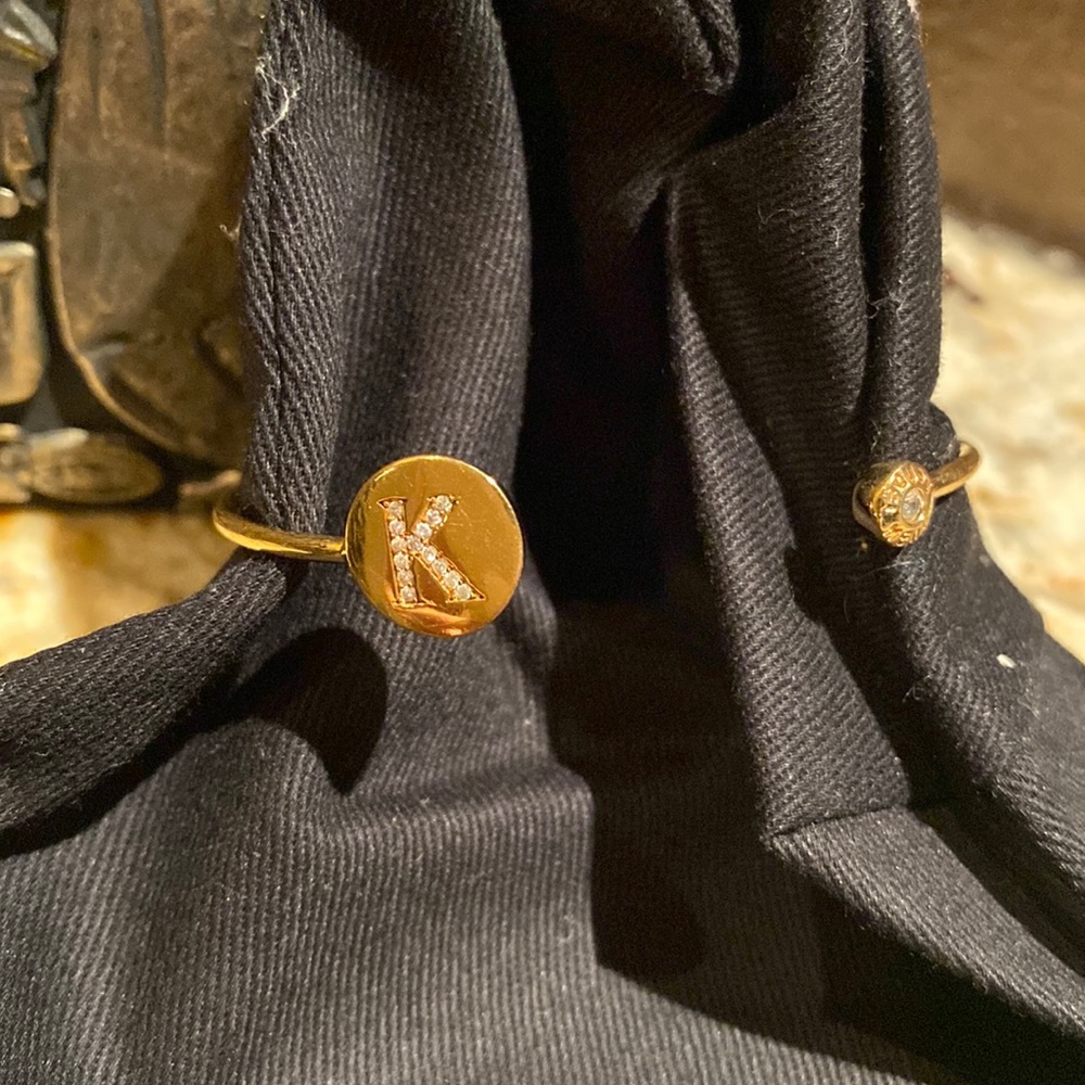 Henri Bendel “K” initial cuff bracelet